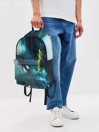 Рюкзак джинсовый / Cyberpunk 2077