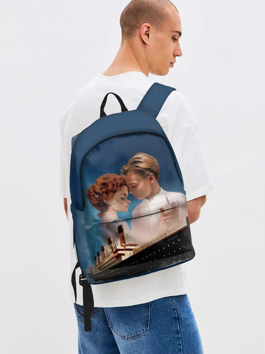 Рюкзак джинсовый / Титаник