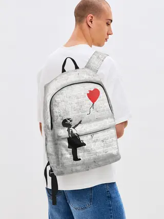 Рюкзак джинсовый / Бэнкси: Девочка с Шаром