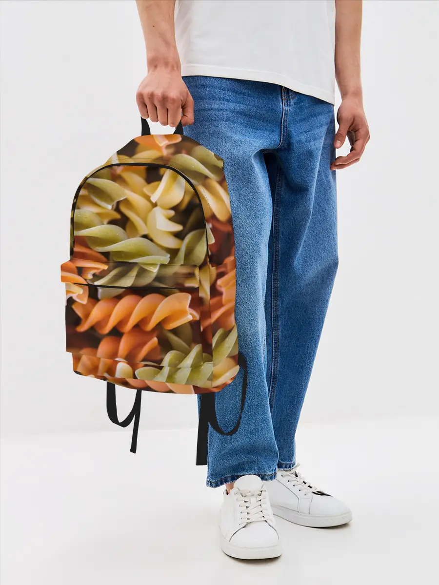 Рюкзак джинсовый / Макароны Спиральки