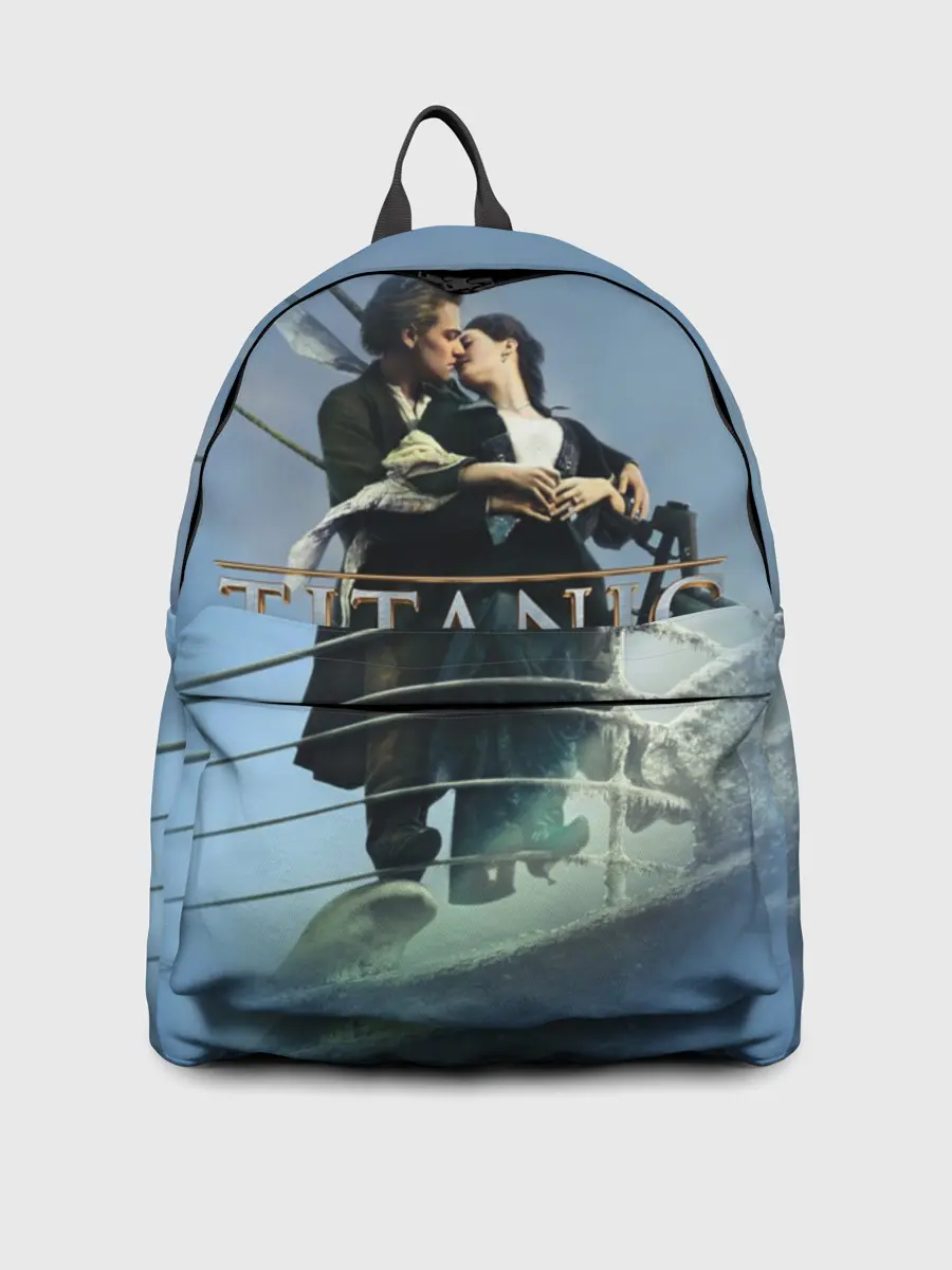 Рюкзак джинсовый / Титаник постер