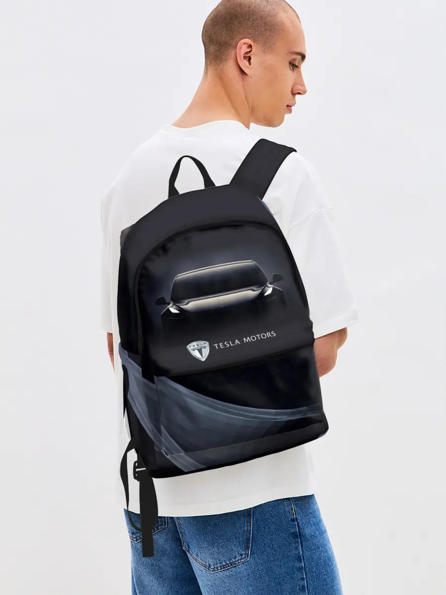 Рюкзак джинсовый / Tesla Model 3