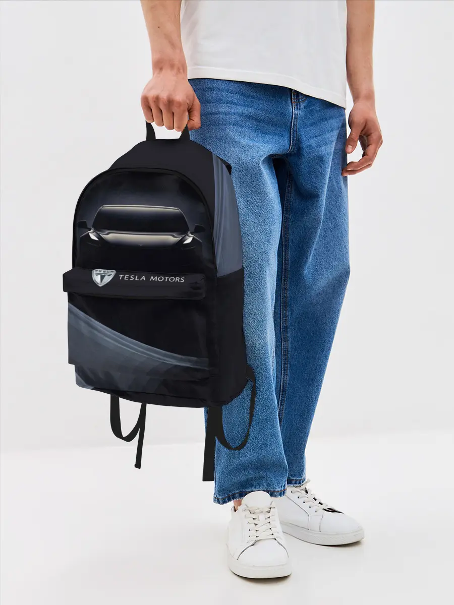 Рюкзак джинсовый / Tesla Model 3