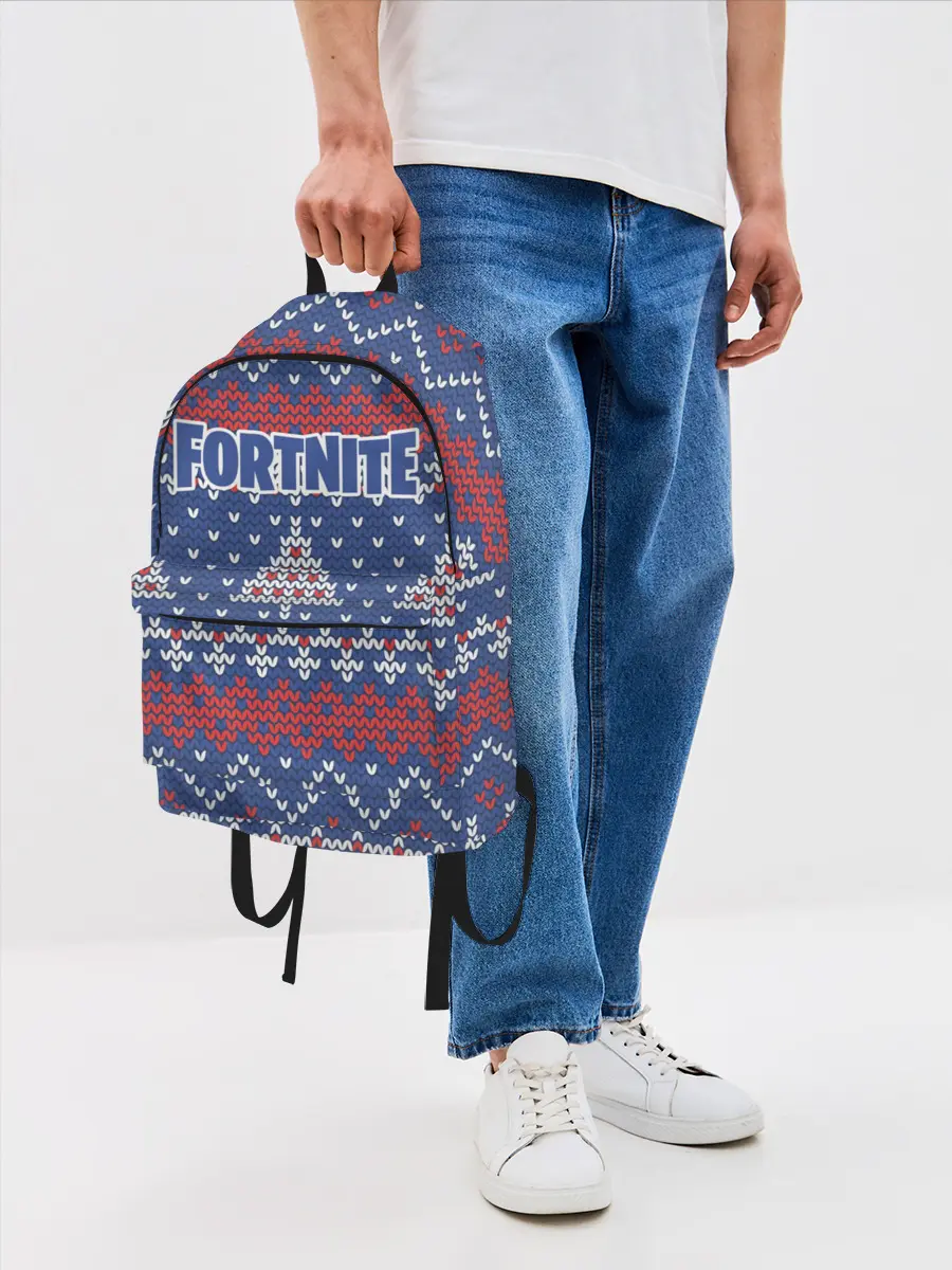 Рюкзак джинсовый / НОВОГОДНИЙ FORTNITE