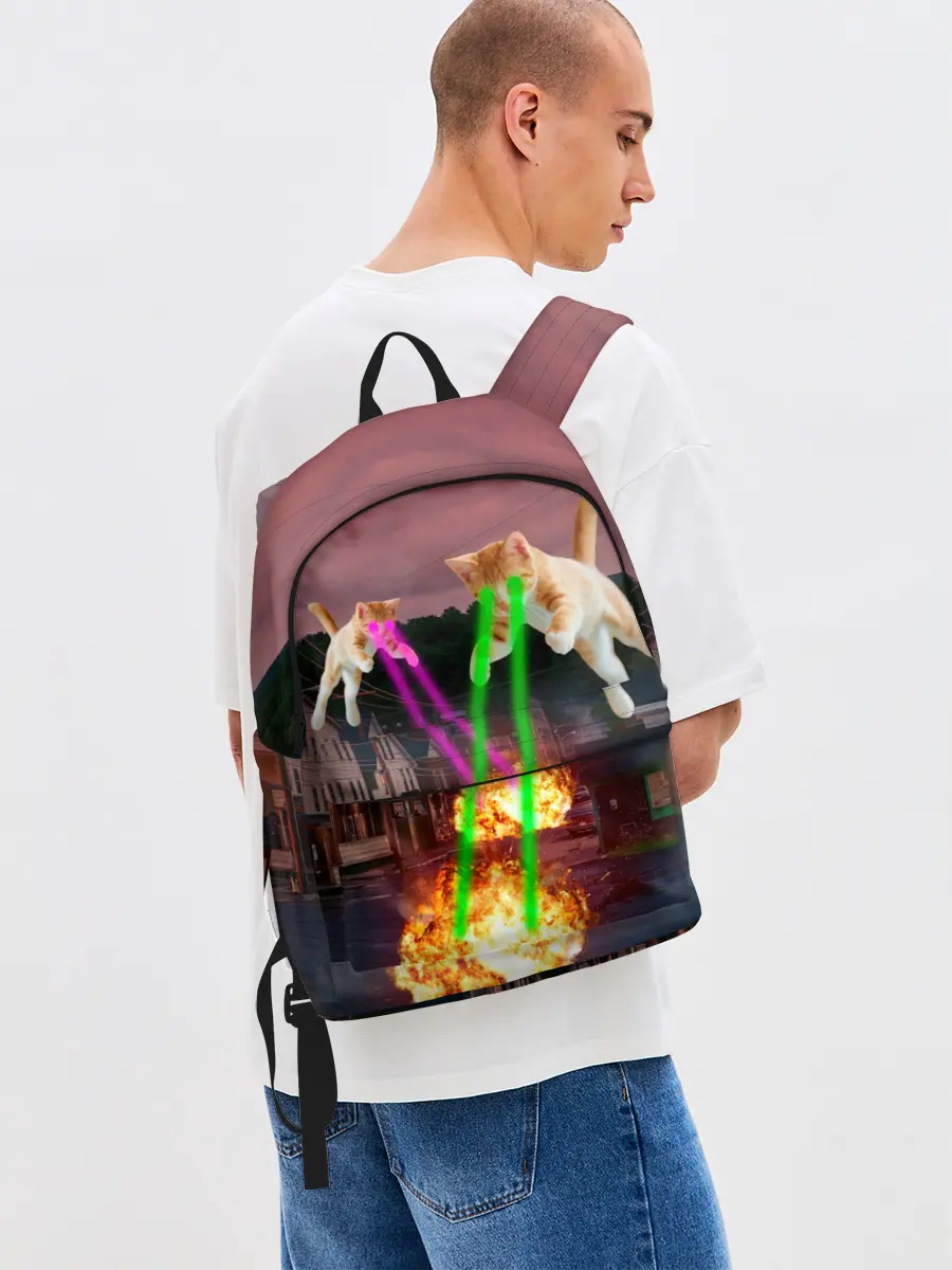 Рюкзак джинсовый / Кошачья Атака!