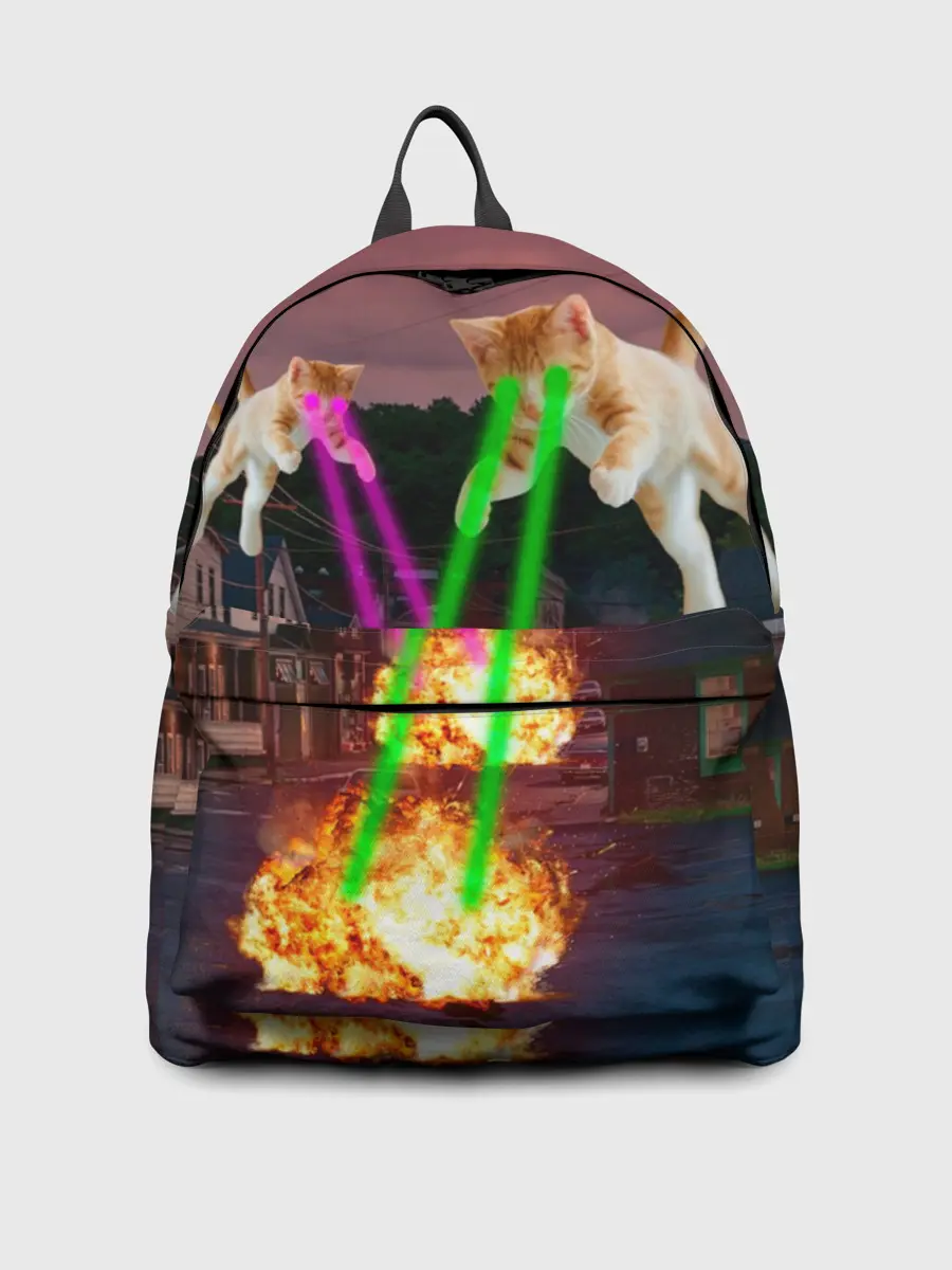 Рюкзак джинсовый / Кошачья Атака!