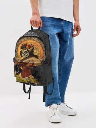 Рюкзак джинсовый / День мёртвых, Мексика