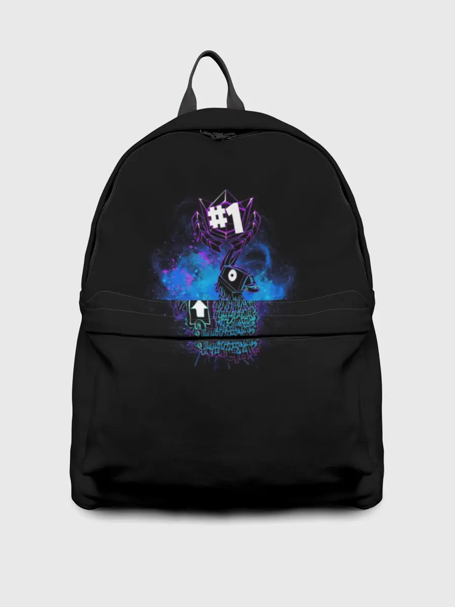 Рюкзак джинсовый / Fortnite. Neon Lama