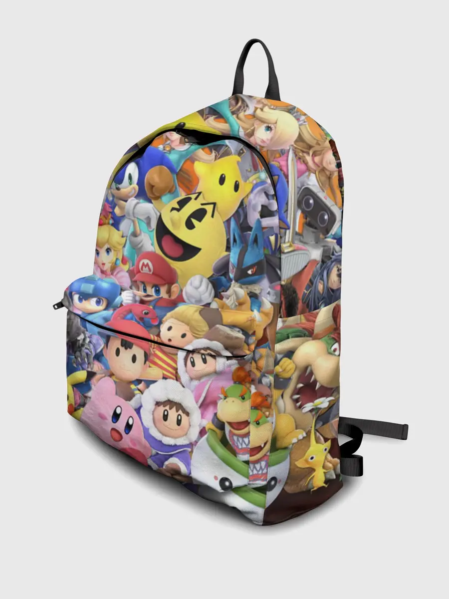 Рюкзак джинсовый / Super Smash Bros