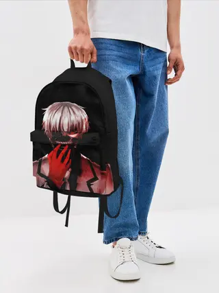 Рюкзак джинсовый / Ken Kaneki в крови