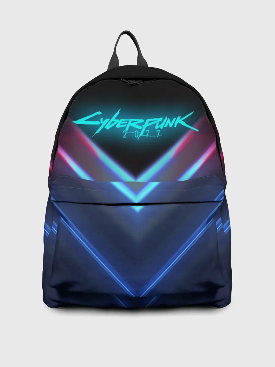 Рюкзак джинсовый / CYBERPUNK 2077 NEON | НЕОН
