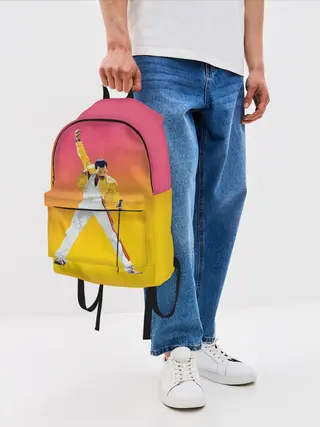 Рюкзак джинсовый / Queen: Фредди Меркьюри