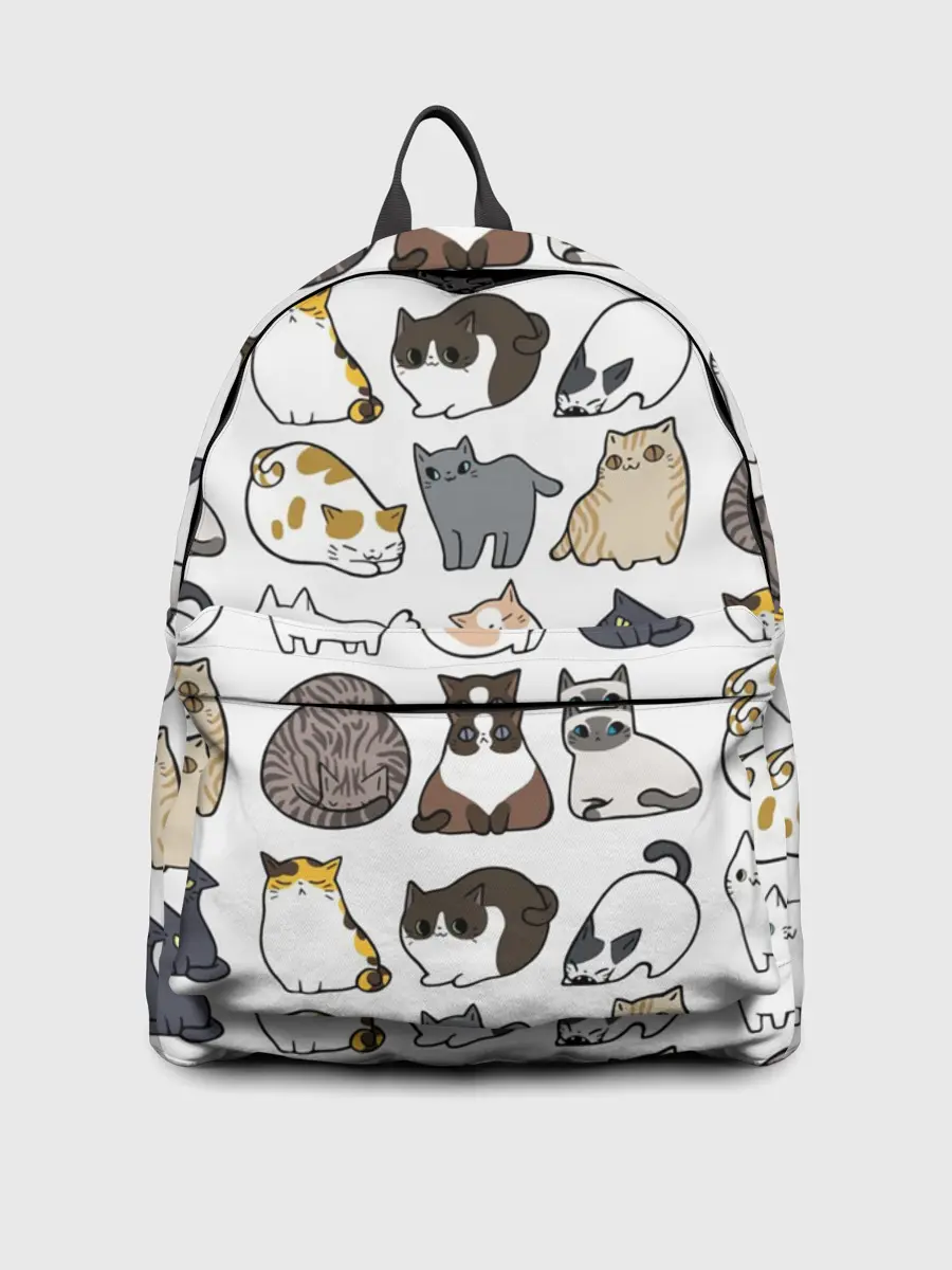 Рюкзак джинсовый / Котики