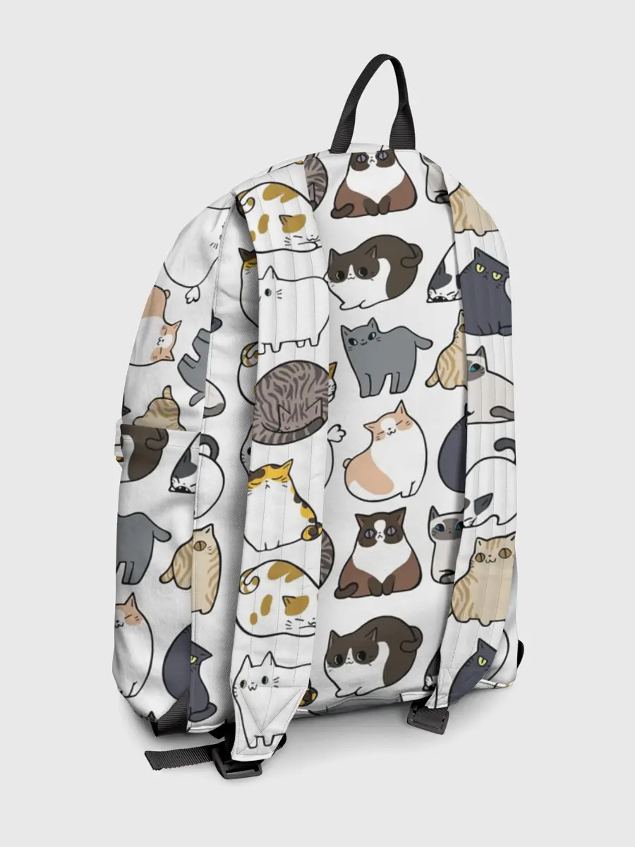 Рюкзак джинсовый / Котики