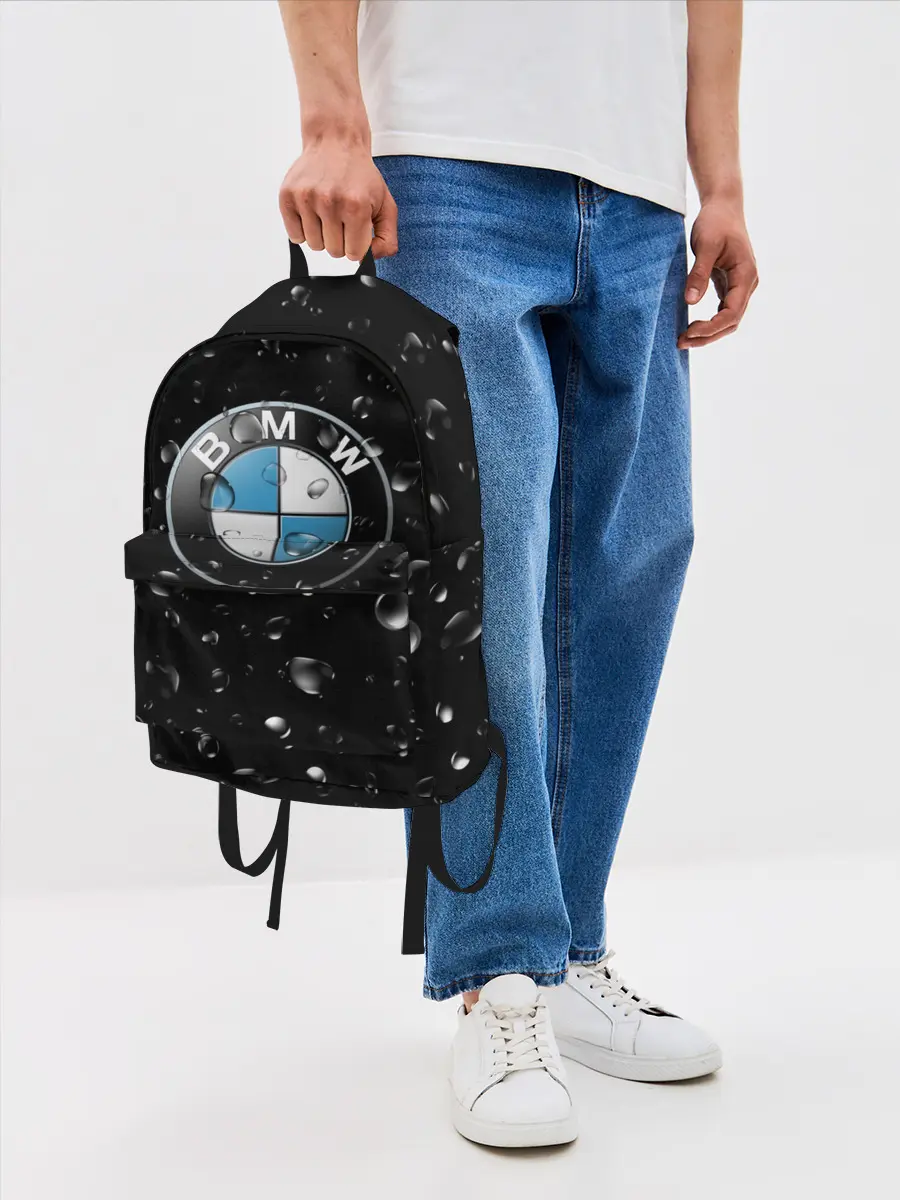 Рюкзак джинсовый / BMW под Дождём