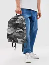 Рюкзак джинсовый / Черный камуфляж
