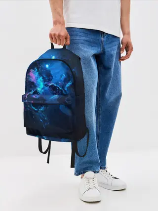Рюкзак джинсовый / КОСМОС