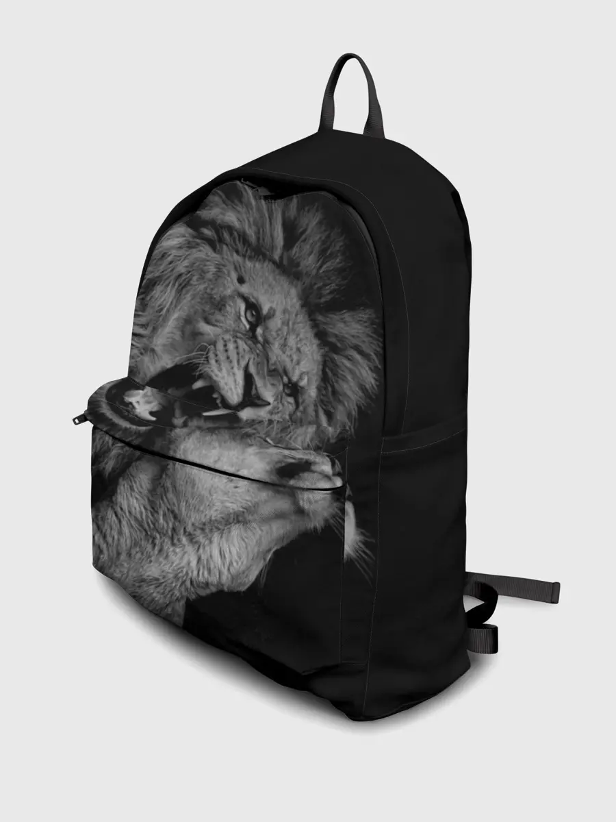 Рюкзак джинсовый / Лев и львица