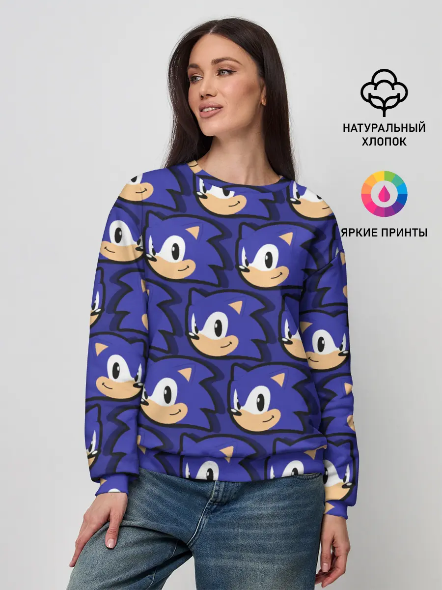 Женский свитшот / Sonic pattern