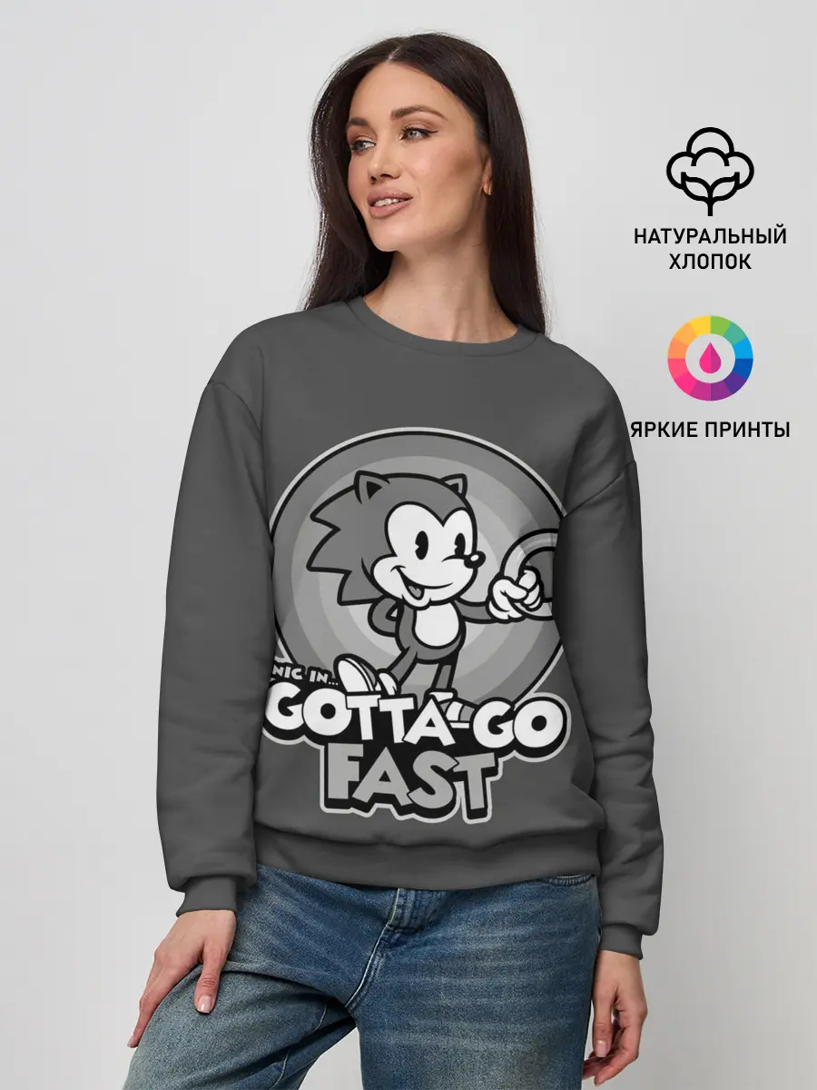 Женский свитшот / Retro Sonic