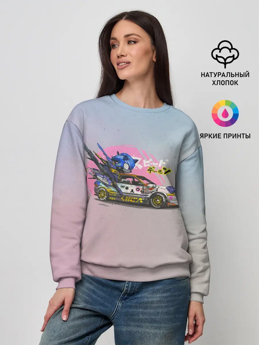 Женский свитшот / Sonic racer