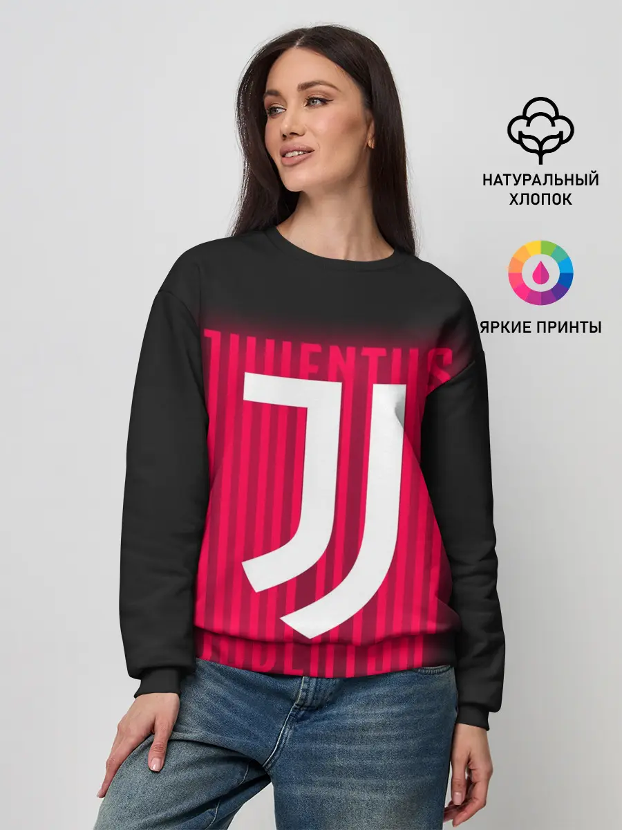 Женский свитшот / JUVENTUS / ЮВЕНТУС / НЕОН