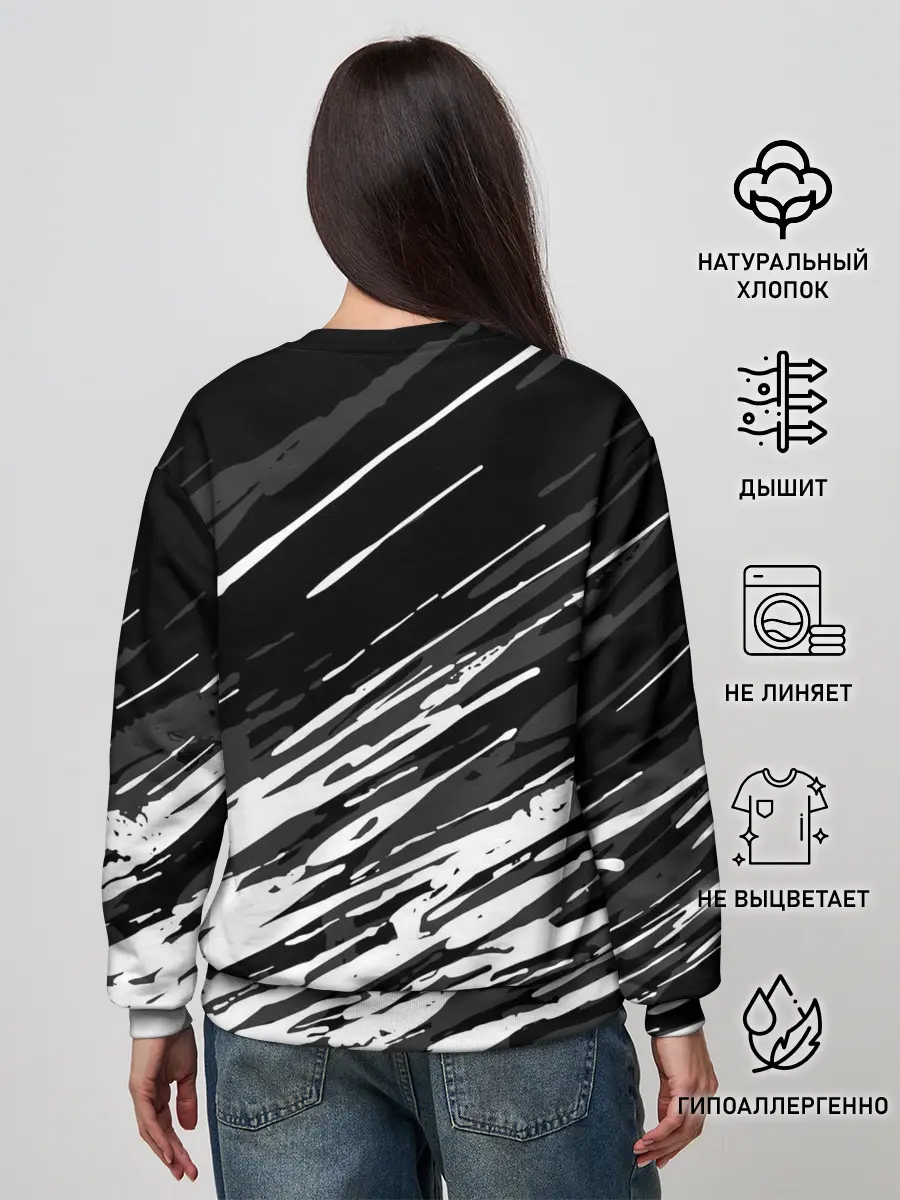 Женский свитшот / JUVENTUS / ЮВЕНТУС / БРЫЗГИ