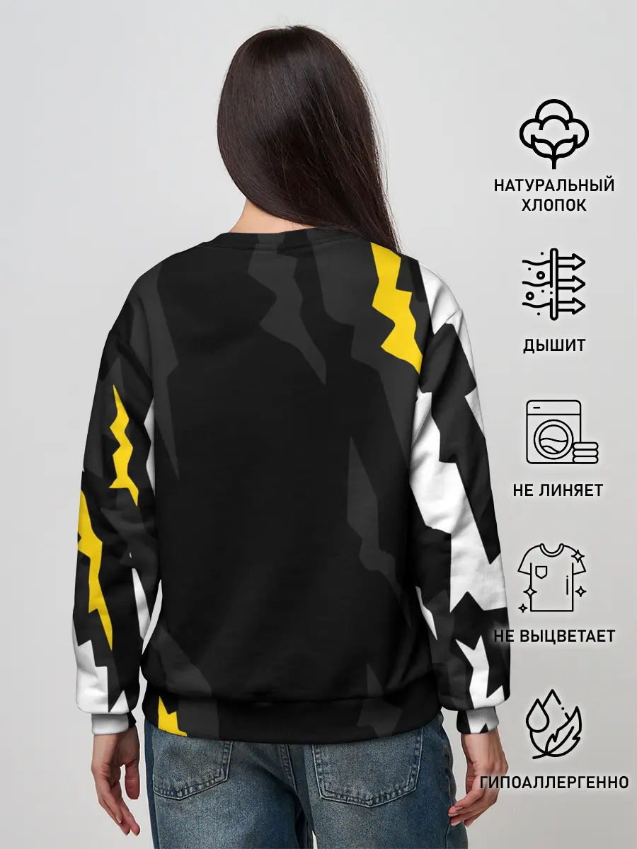 Женский свитшот / JUVENTUS / ЮВЕНТУС / ПОРЕЗЫ