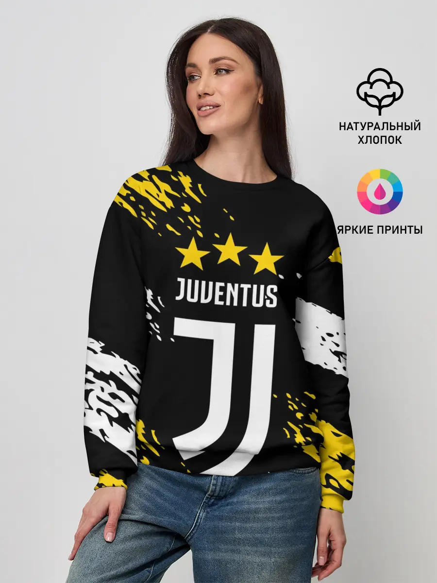 Женский свитшот / JUVENTUS / ЮВЕНТУС / КРАСКА