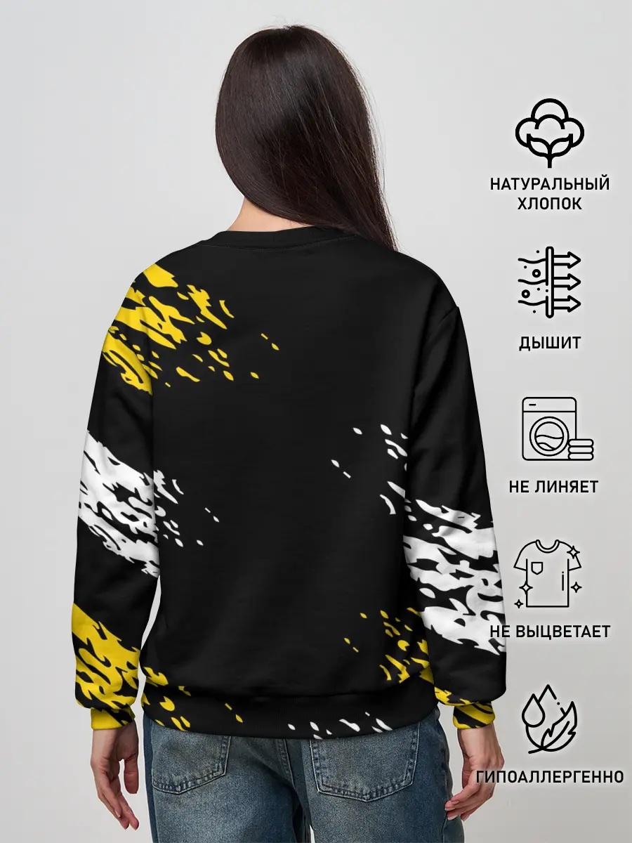 Женский свитшот / JUVENTUS / ЮВЕНТУС / КРАСКА