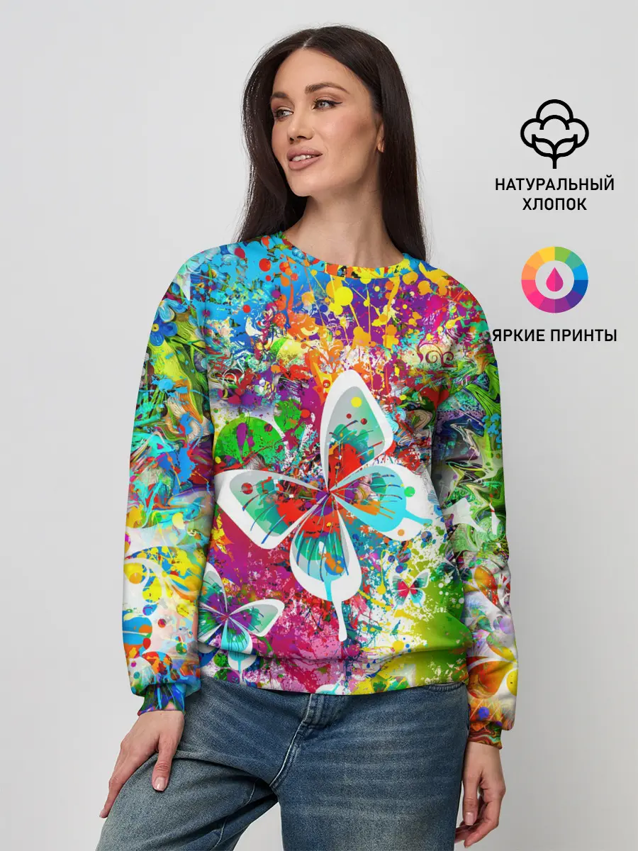 Женский свитшот / ЯРКИЕ КРАСКИ