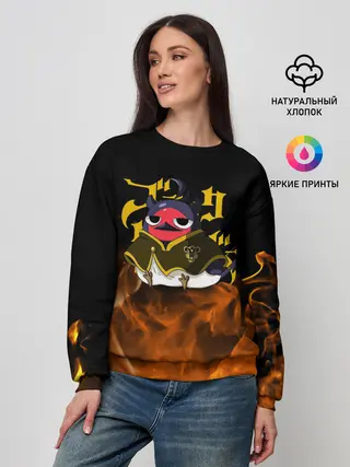 Женский свитшот / Секре Сваллотейл в огне Неро