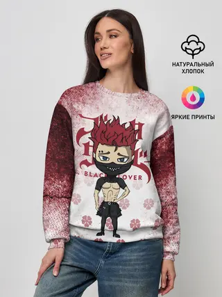 Женский свитшот / Зора Идеаре Чёрный клевер