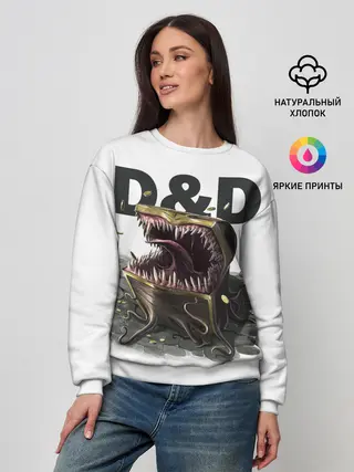 Женский свитшот / D&D | Мимик-сундук | ДнД