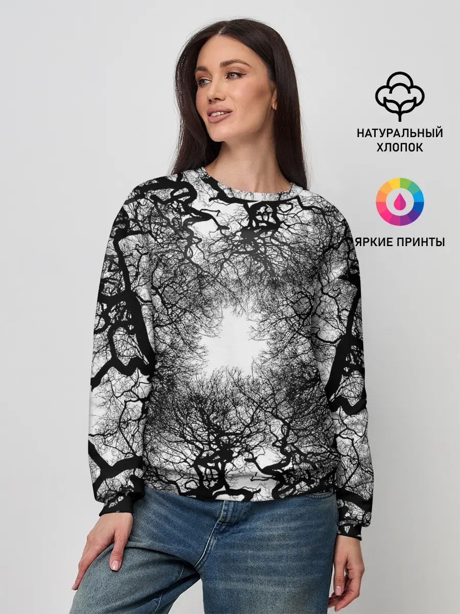 Женский свитшот / Texture Branches