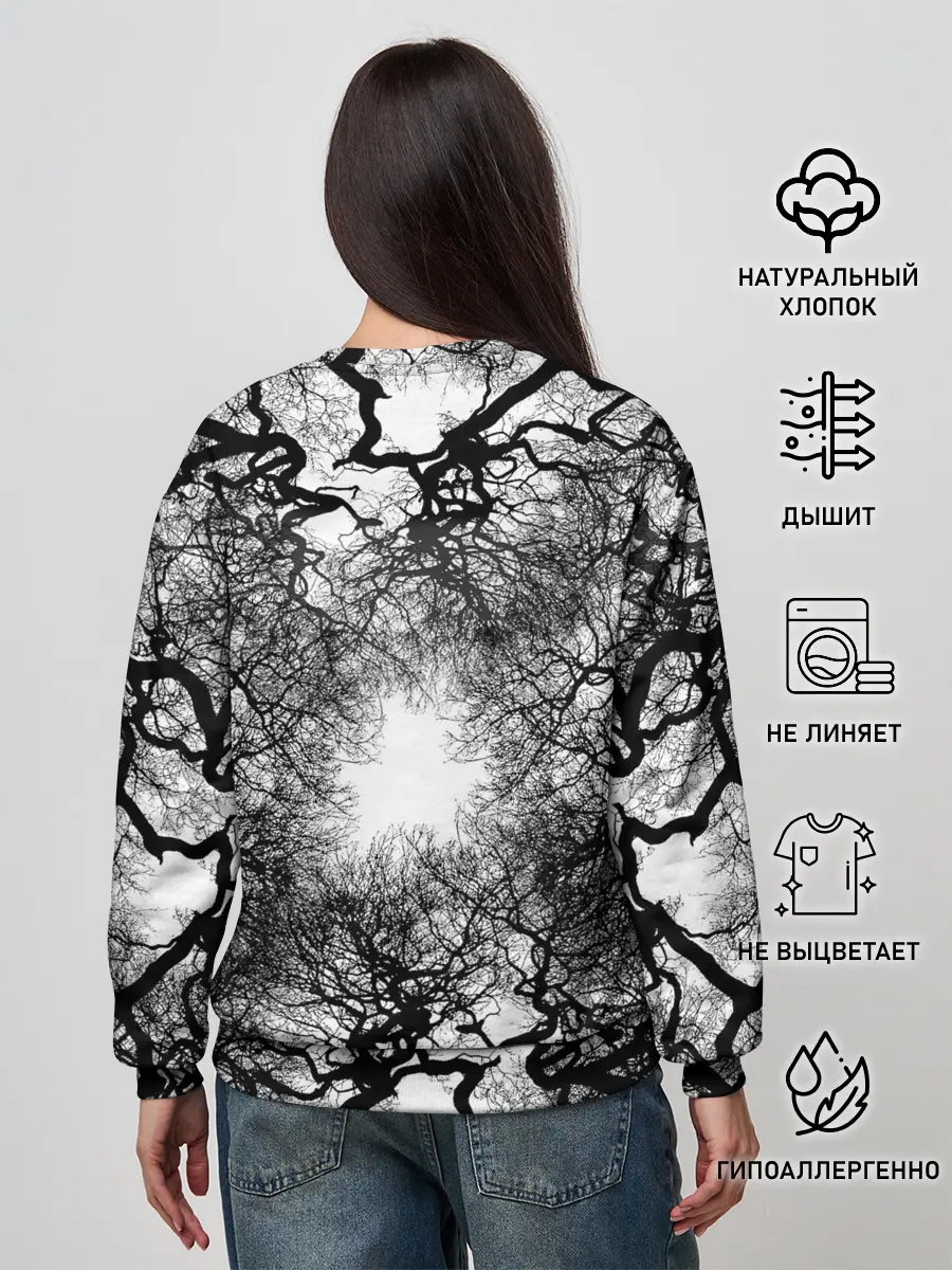 Женский свитшот / Texture Branches