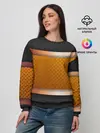 Женский свитшот / 3d gold / black