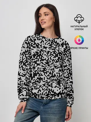 Женский свитшот / Пиксельная Текстура