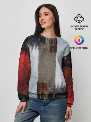 Женский свитшот / Абстракция Красок