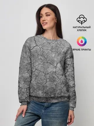 Женский свитшот / Трещины