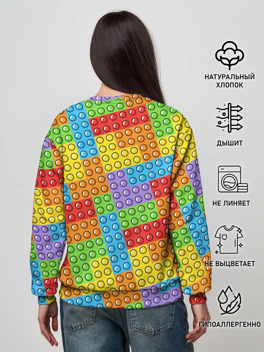 Женский свитшот / POP IT / SIMPLE DIMPLE