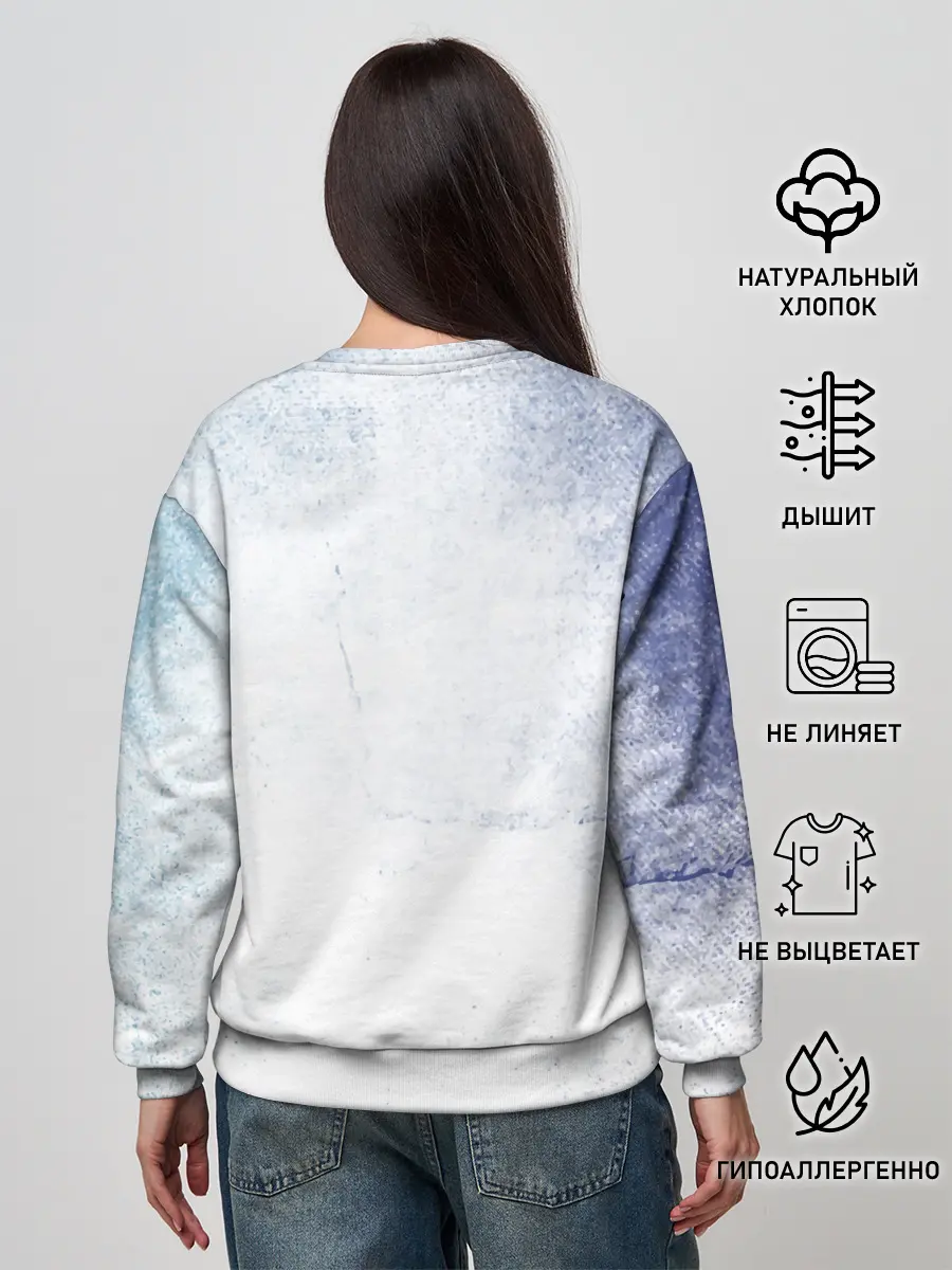 Женский свитшот / Стена Аста Чёрный клевер