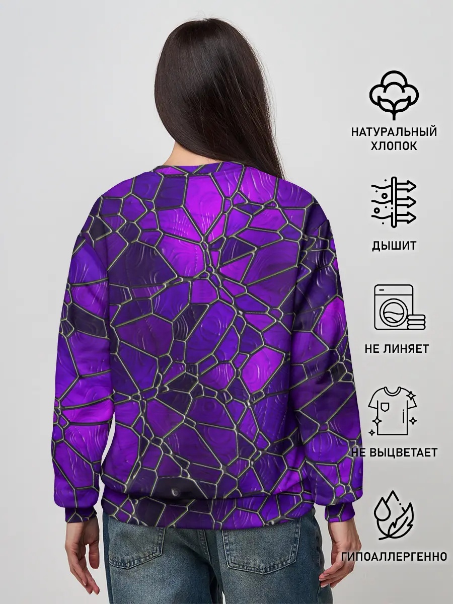 Женский свитшот / Стеклянная мозайка