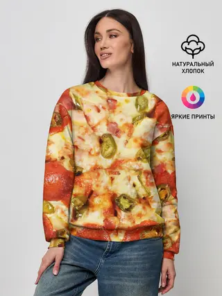 Женский свитшот / Пицца