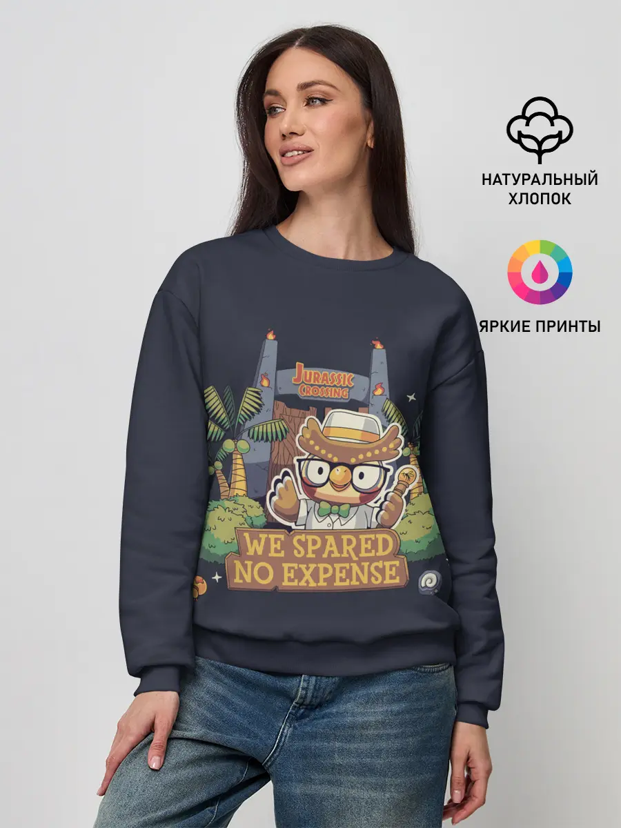 Женский свитшот / Jurassic Crossing