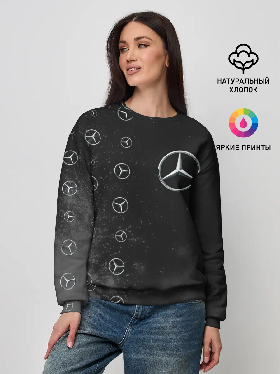 Женский свитшот / Мерседес - Взрыв