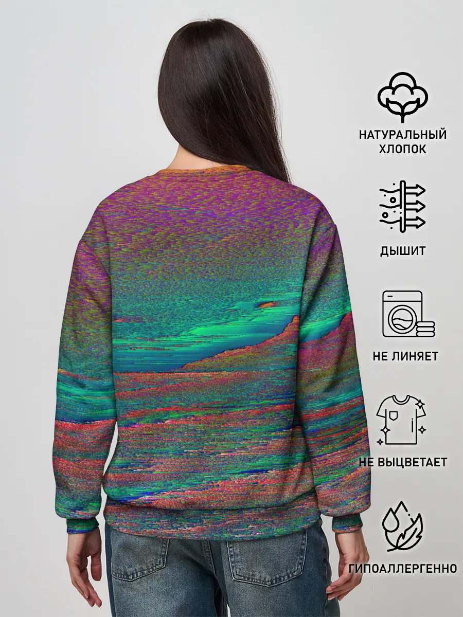 Женский свитшот / ГЛИТЧ | ПОМЕХИ