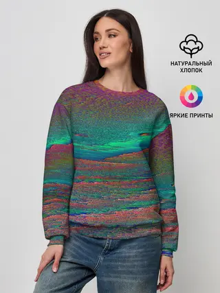 Женский свитшот / ГЛИТЧ | ПОМЕХИ