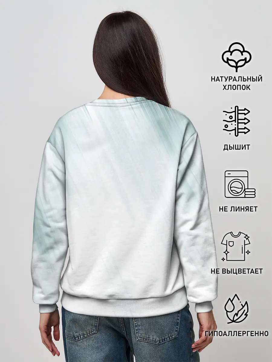 Женский свитшот / Аста и Юно малыши Чёрный клевер