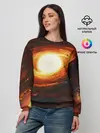 Женский свитшот / ГАЛАКТИКА / КОСМОС / СОЛНЦЕ